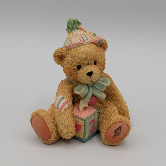 Cherished Teddies "Two Sweet Two Bear" (911321) 1992, Age 2 Bear Figurine - Picture 3 of 10